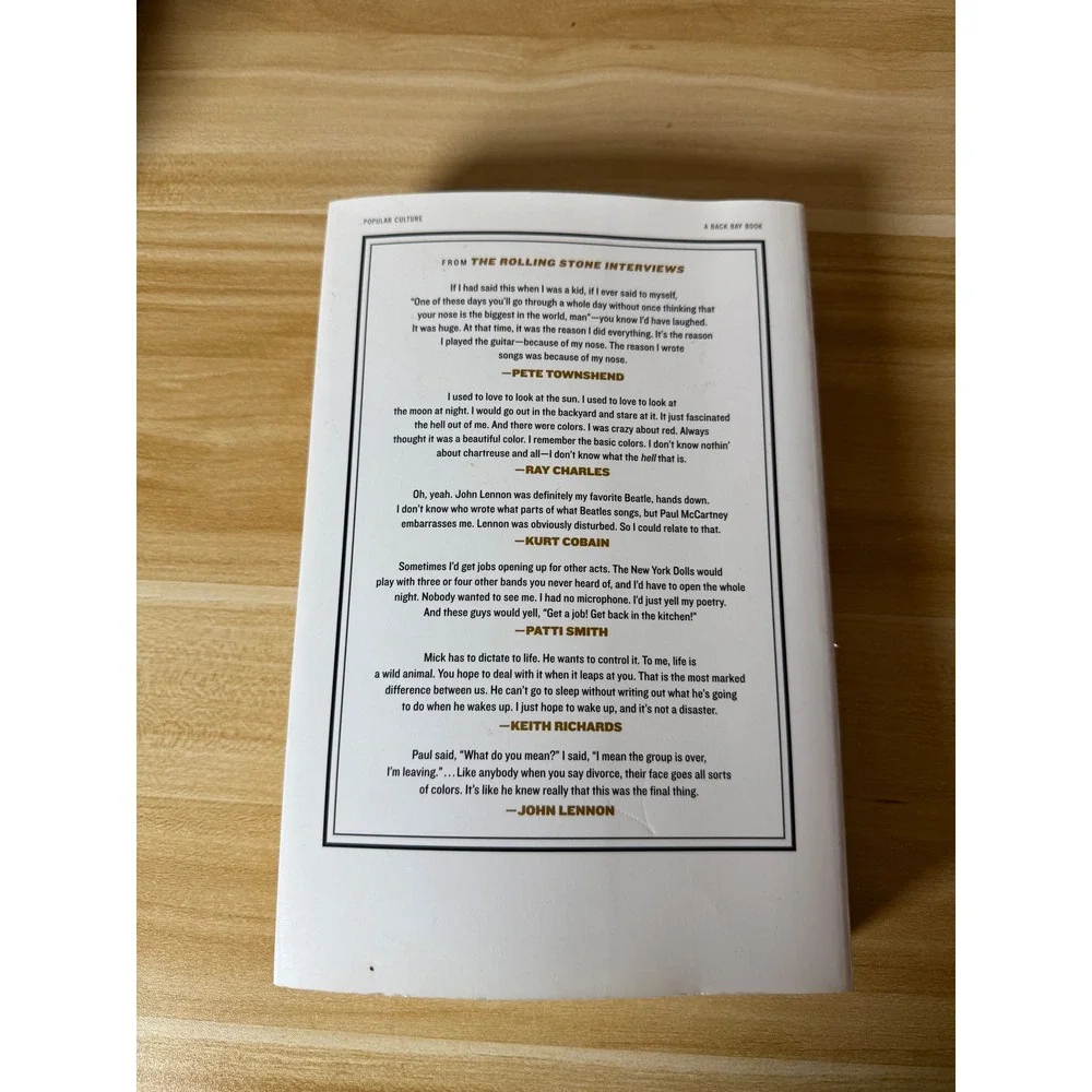 Rolling Stone Interviews Paperback Book‎ Jann S. Wenner Introduction